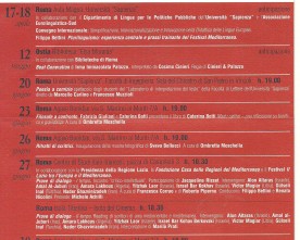 Mediterranea, festival intercontinentale della letteratura e delle arti, 5^ edizione, 2008